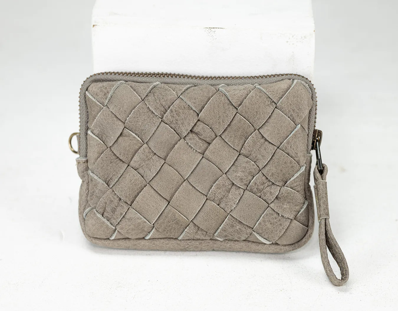 Antheia Mini wallet - Γκρι Δέρμα