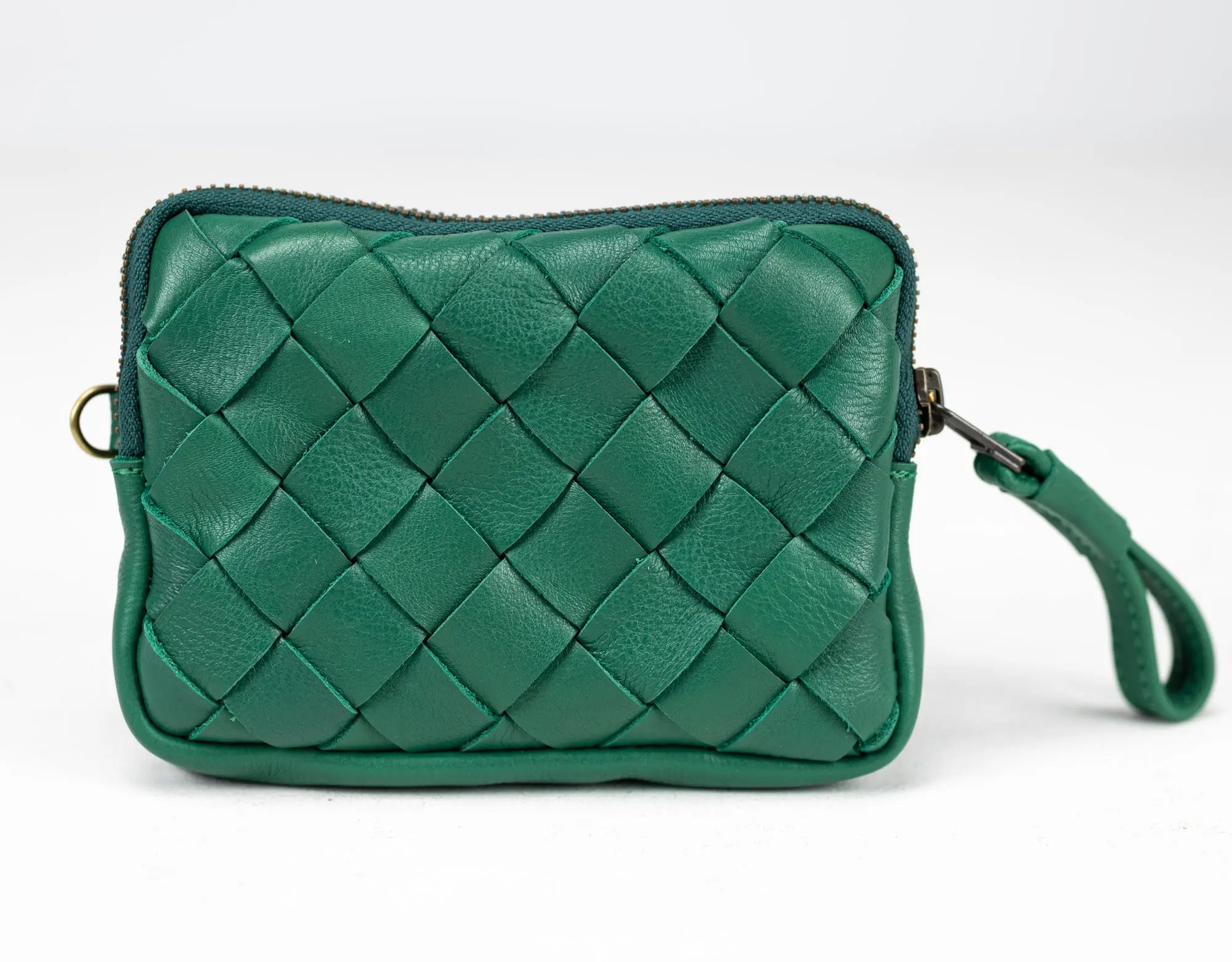 Antheia Mini wallet - Grass Green Leather