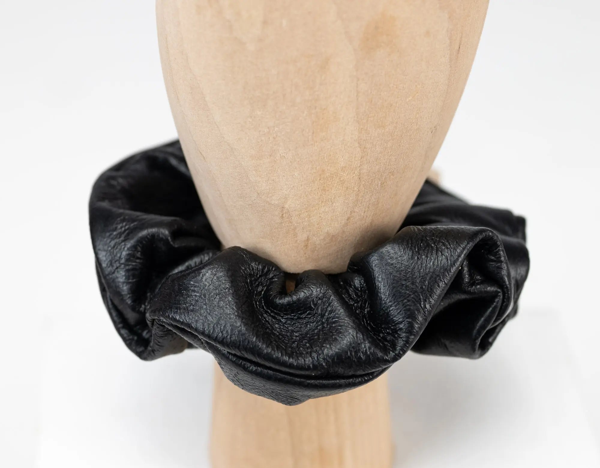 Leather Scrunchies
