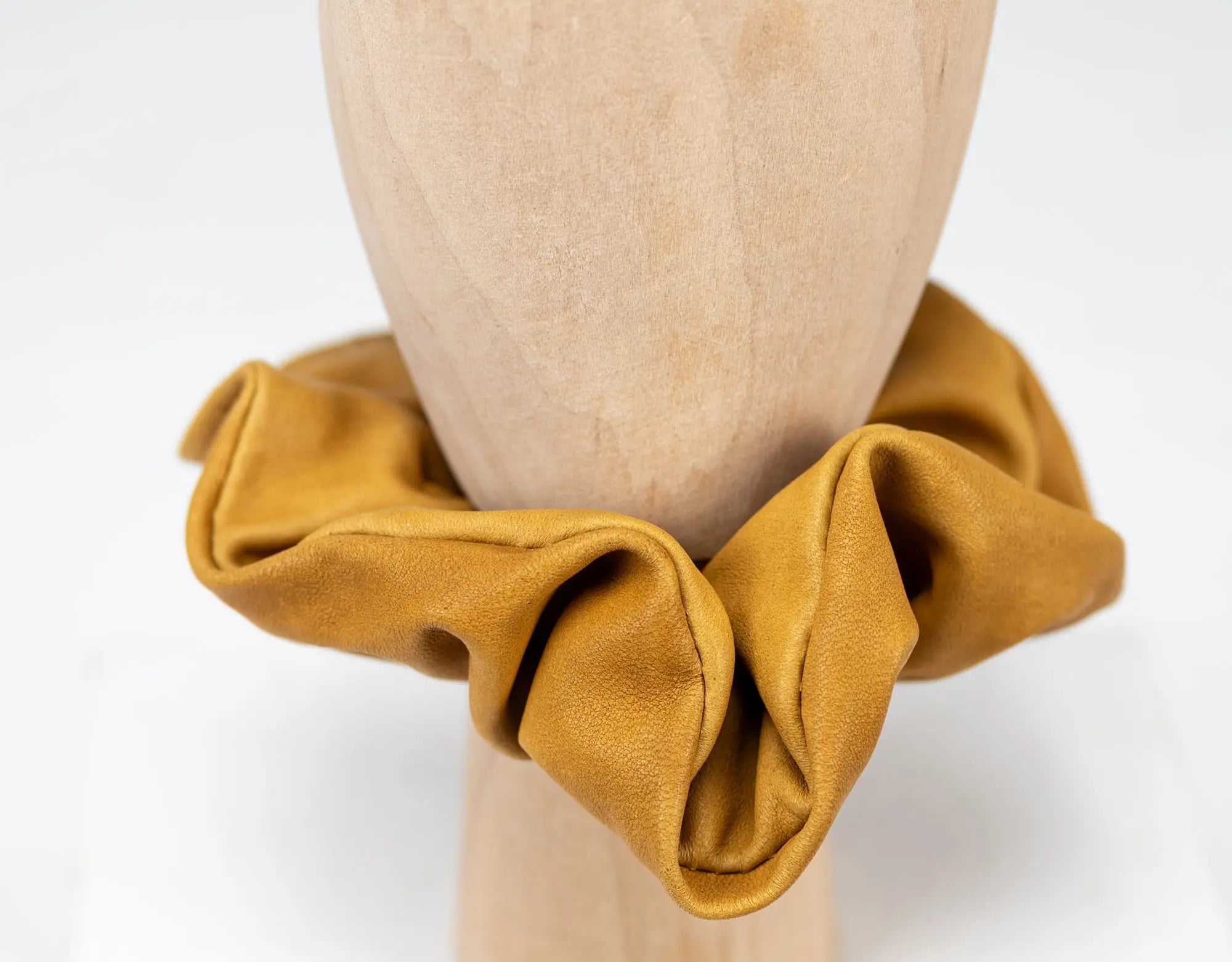 Leather Scrunchies
