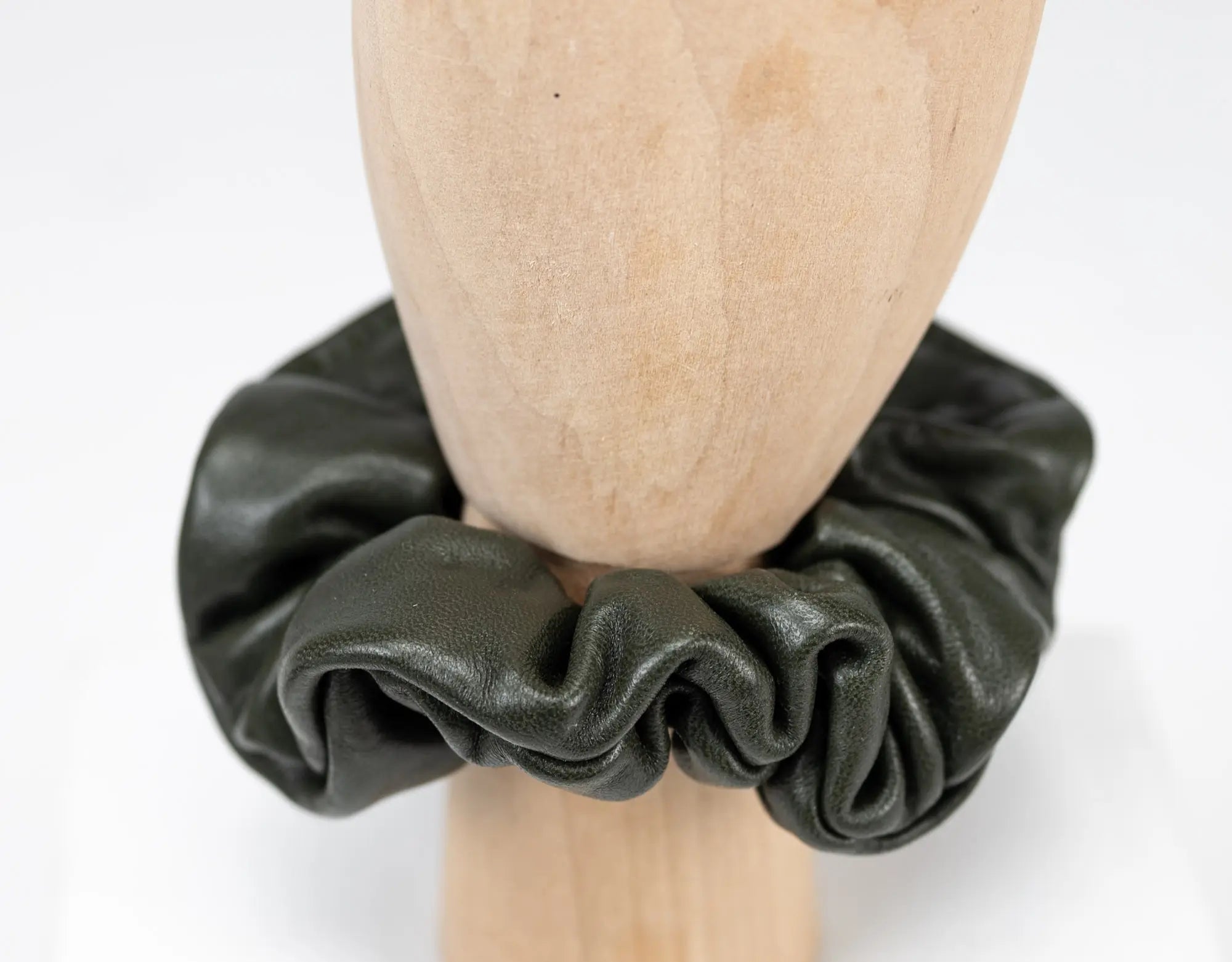 Leather Scrunchies
