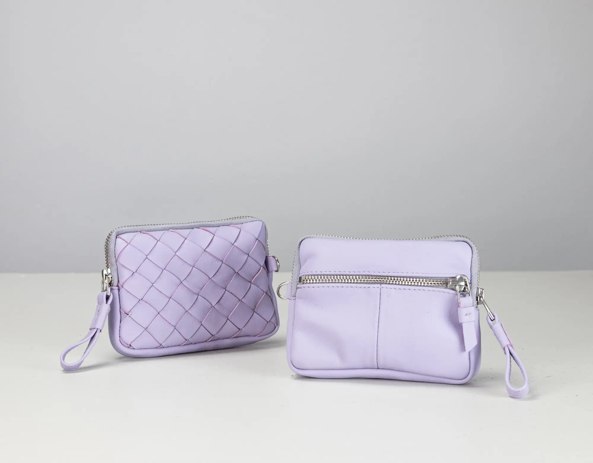 Antheia Mini wallet - Lilac Leather
