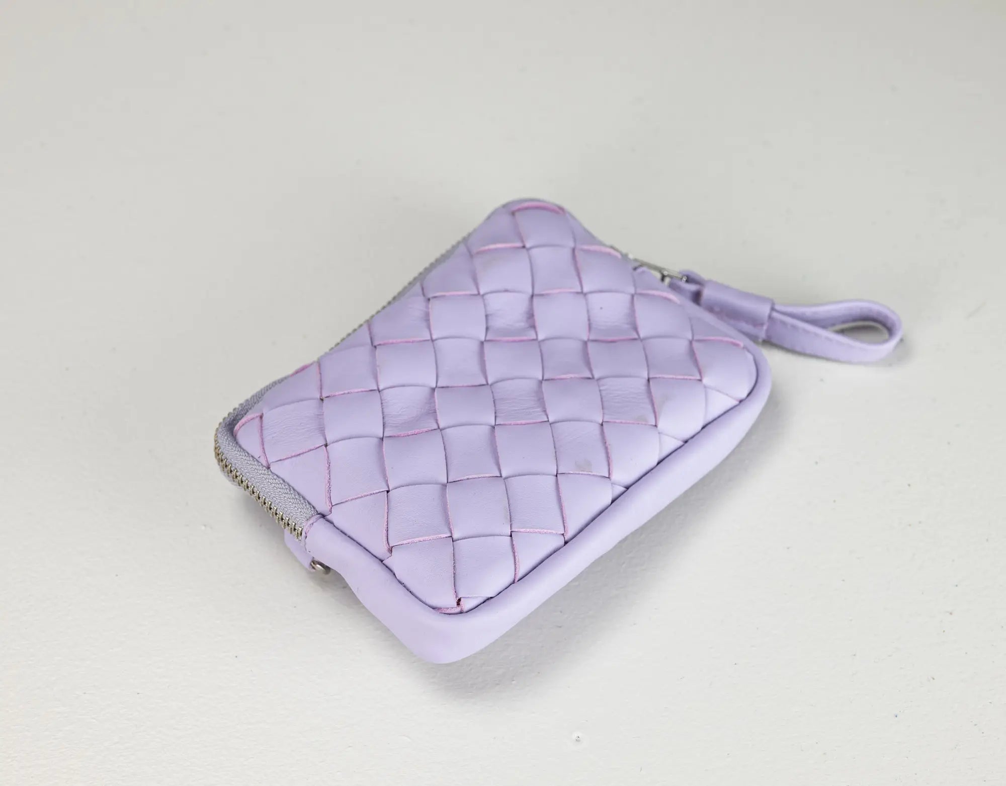 Antheia Mini wallet - Λιλά Δέρμα