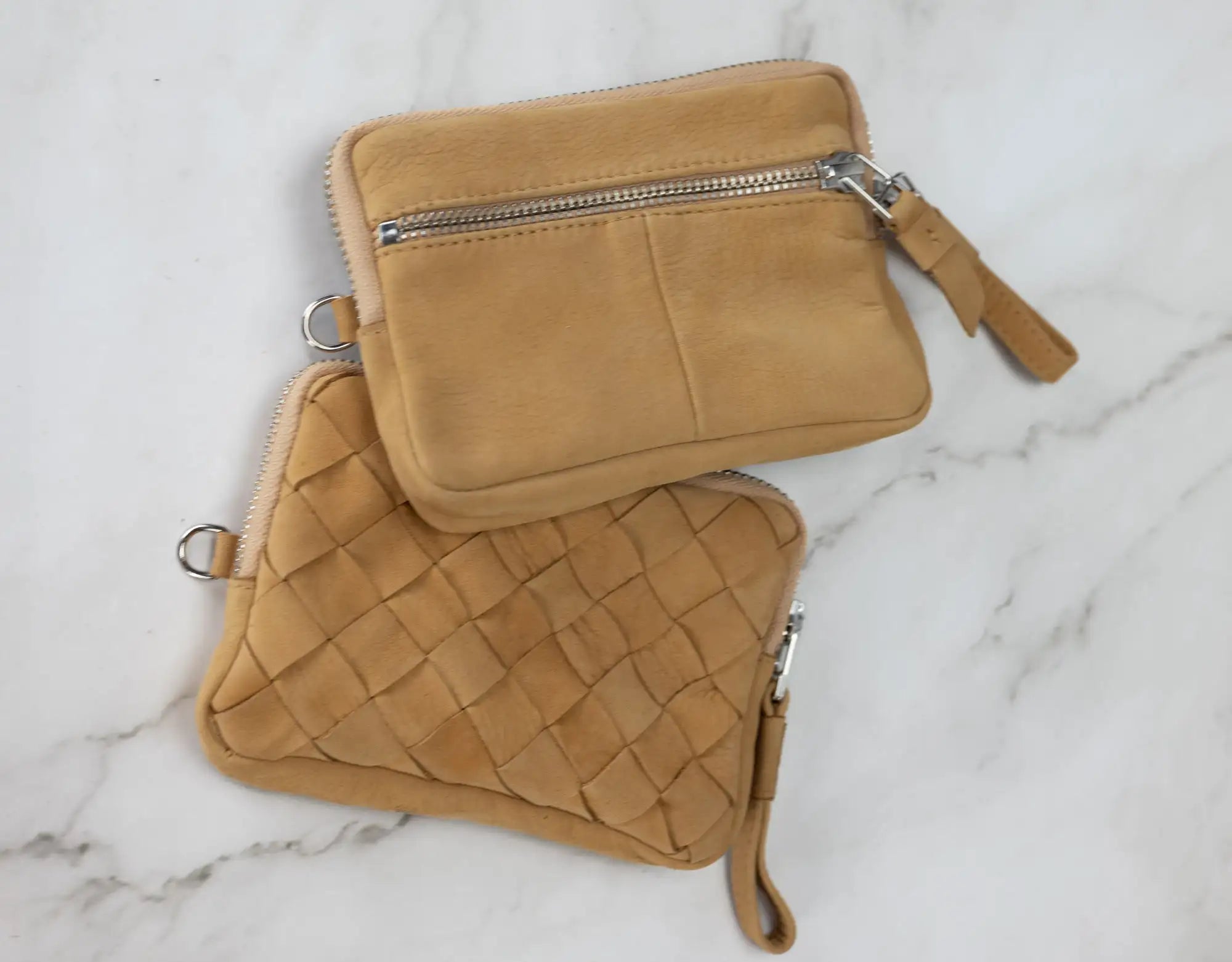 Antheia Mini wallet - Light Brown Nappa Leather