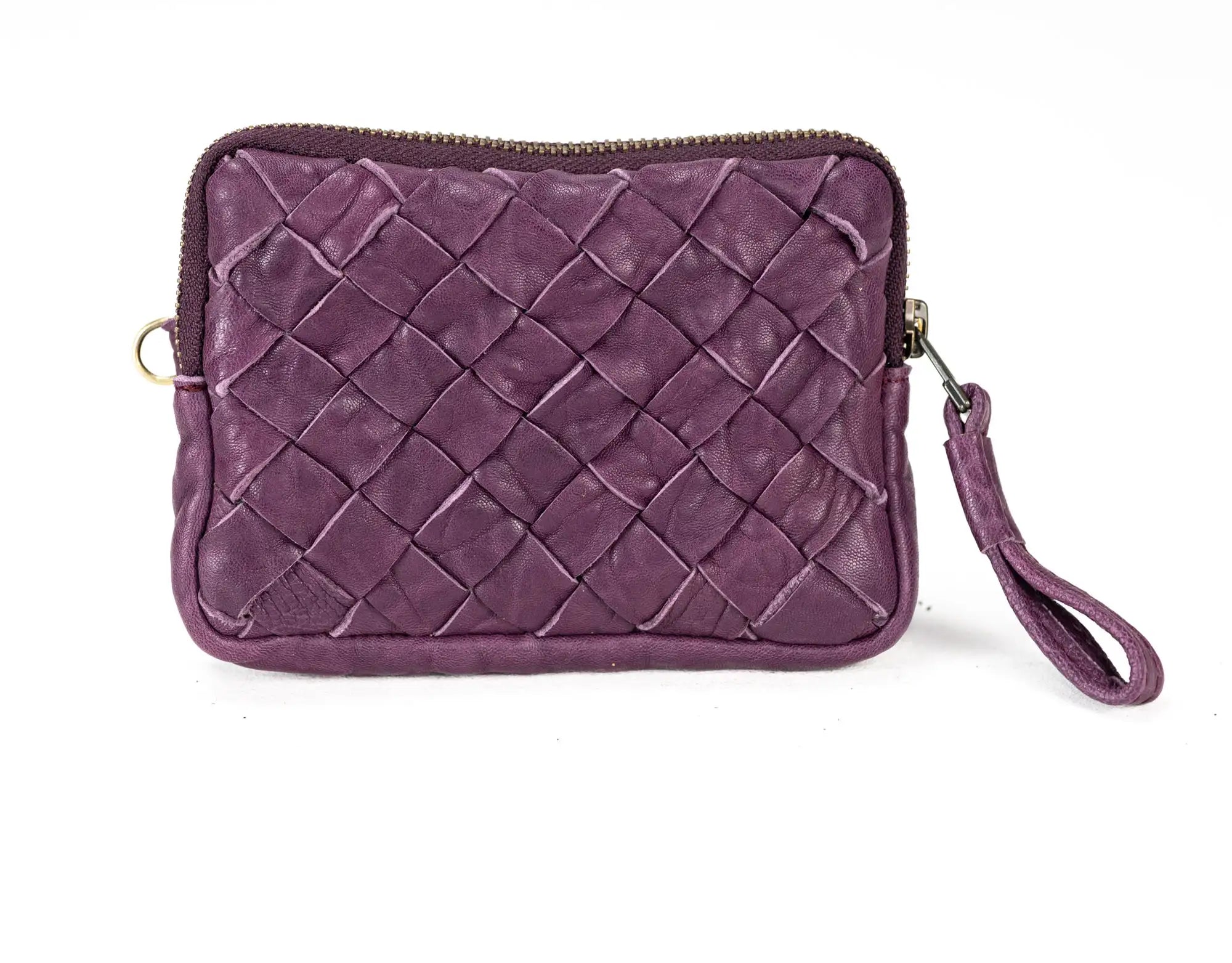 Antheia Mini wallet - Raspberry Leather