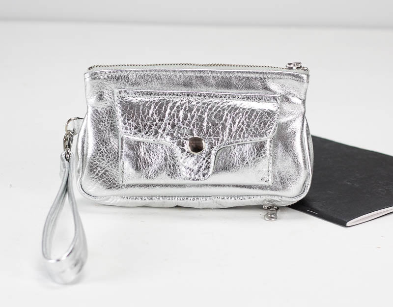 Thalia wallet - Silver or Rose gold leather - milloobags