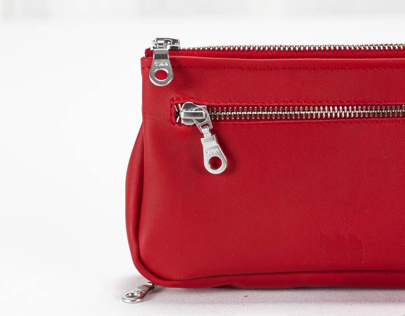 Thalia wallet - Red leather - milloobags