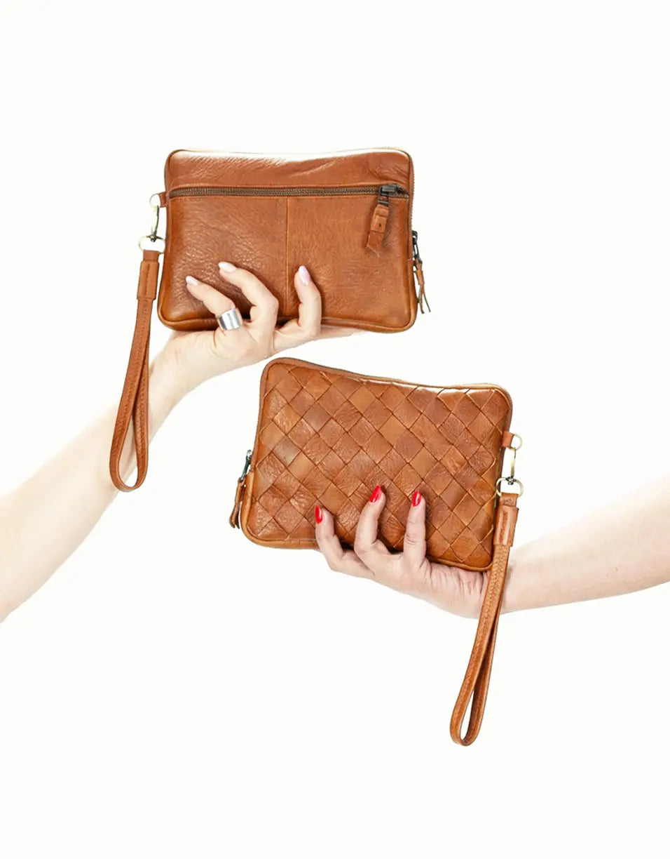 Leather wallet by milloo, made in greece