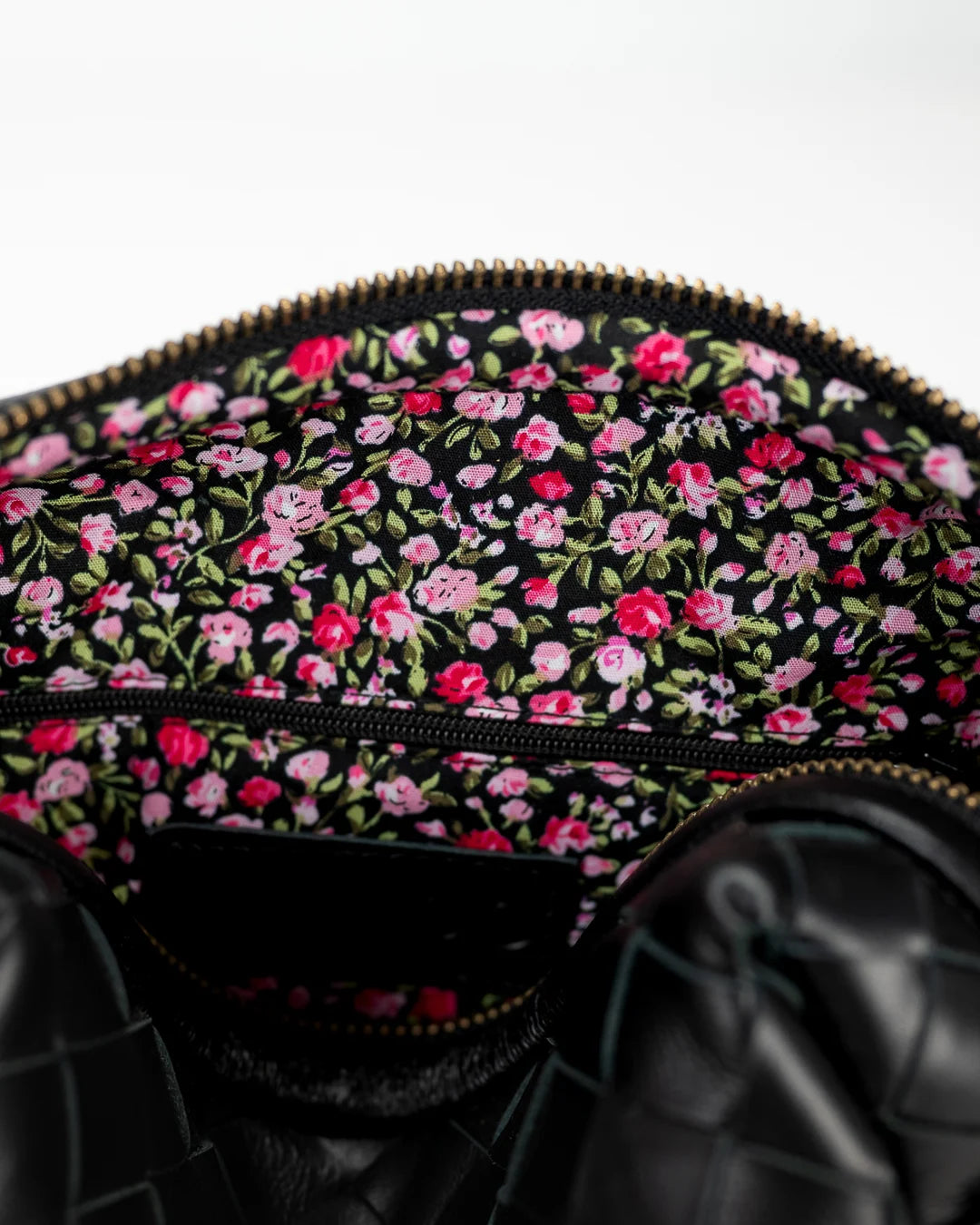 Calliope bag - Handwoven black leather