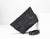 Helon clutch - Handwoven black leather - milloobags