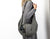 Kallia crossbody bag - Black patterned wool and leather - milloobags