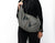 Kallia crossbody bag - Black patterned wool and leather - milloobags