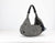 Kallia mini bag - Black patterned wool and black leather - milloobags