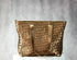 Gold woven handbag 