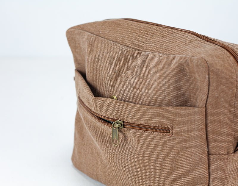 Ydra organizer - Brown or Beige canvas - milloobags