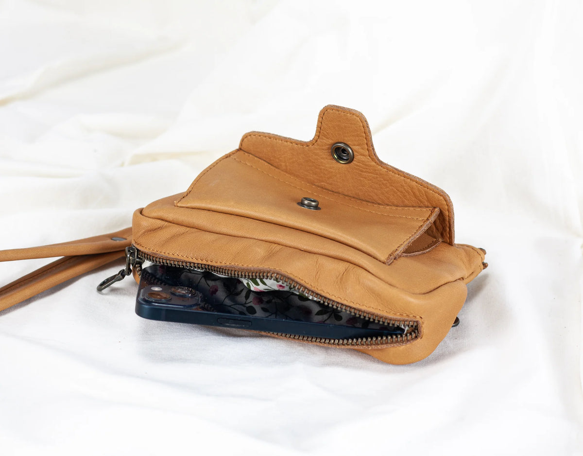 Thalia wallet - Tabac brown leather