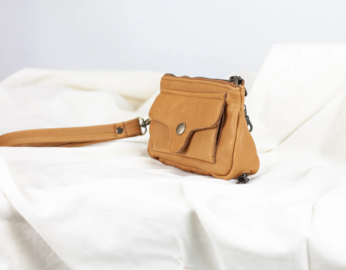Thalia wallet - Tabac brown leather
