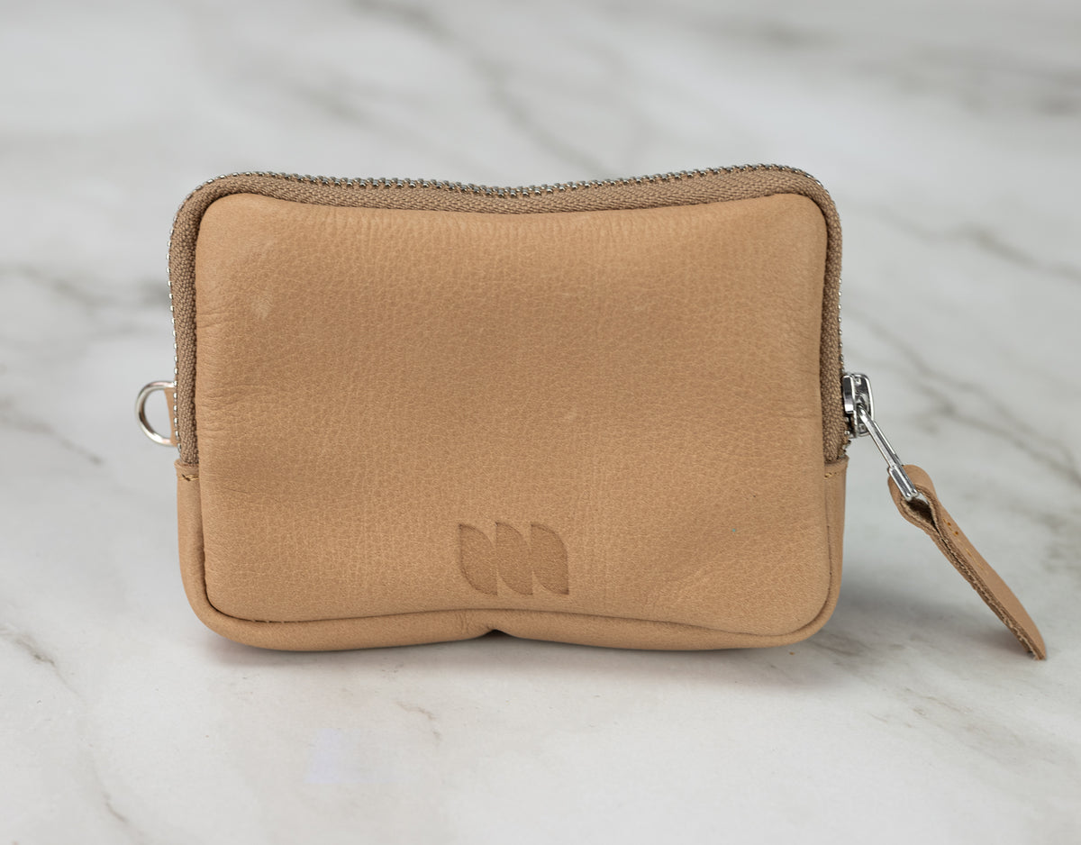 Myrto wallet - Beige leather