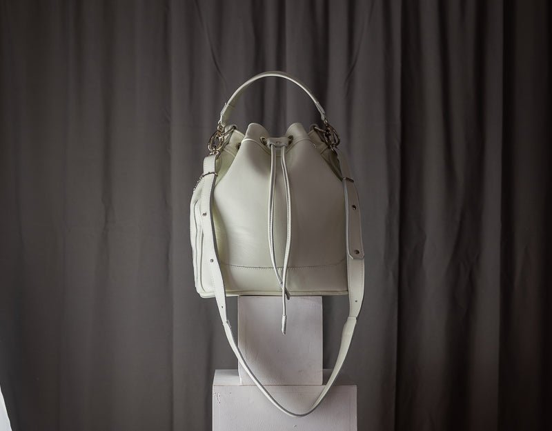 Danae bag - Offwhite leather - milloobags