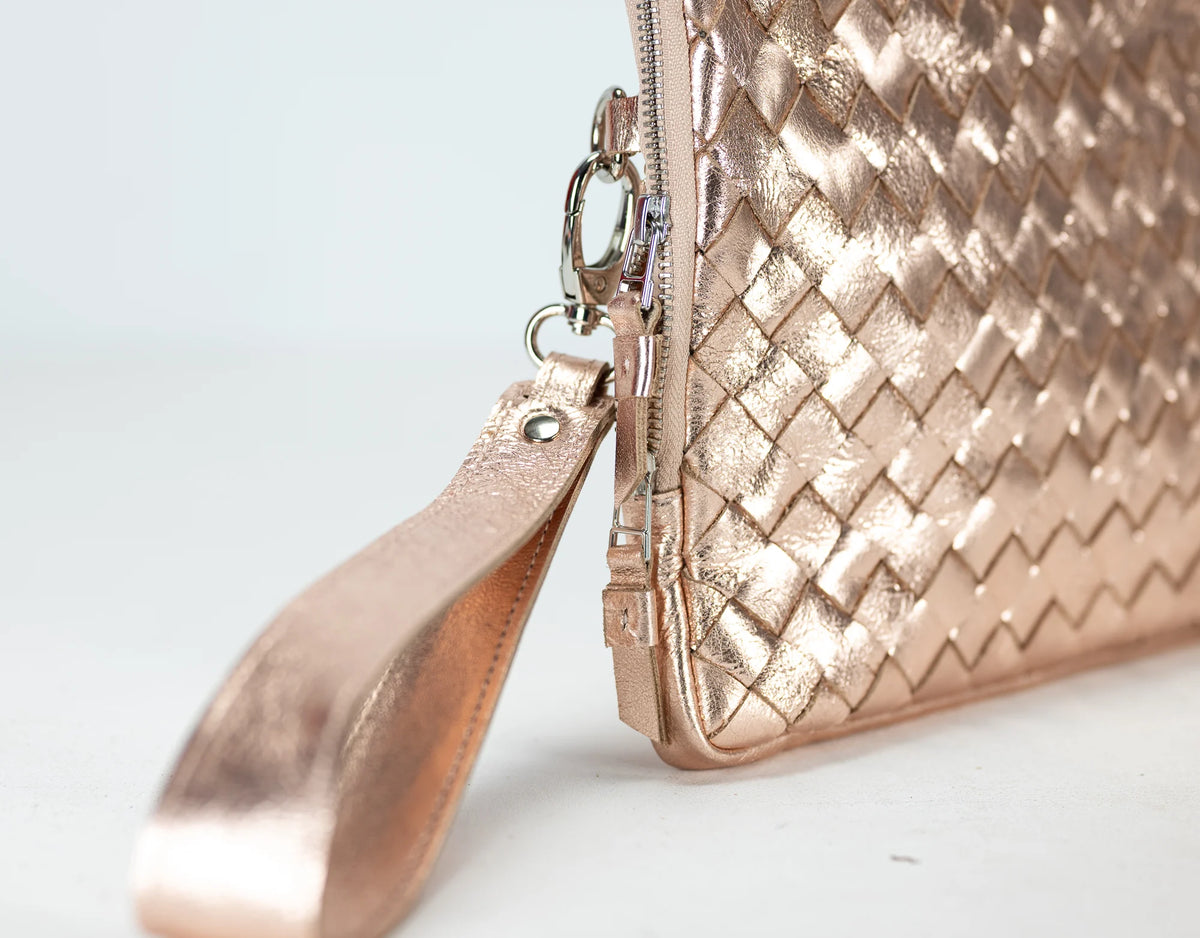 Athena Tablet Clutch - Rose Gold
