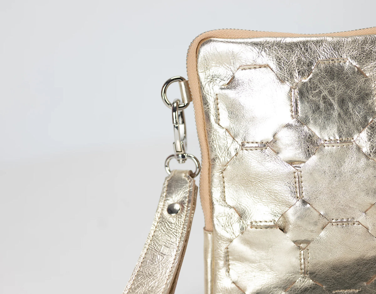 Athena Tablet Clutch - Yellow Gold