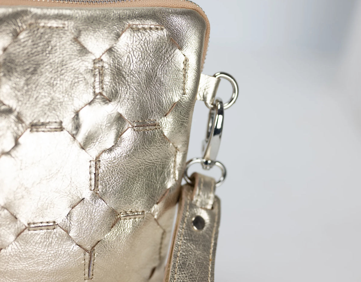 Athena Tablet Clutch - Yellow Gold