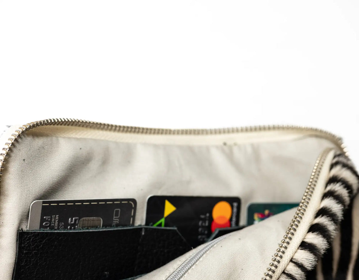 Antheia wallet - Zebra cowhide