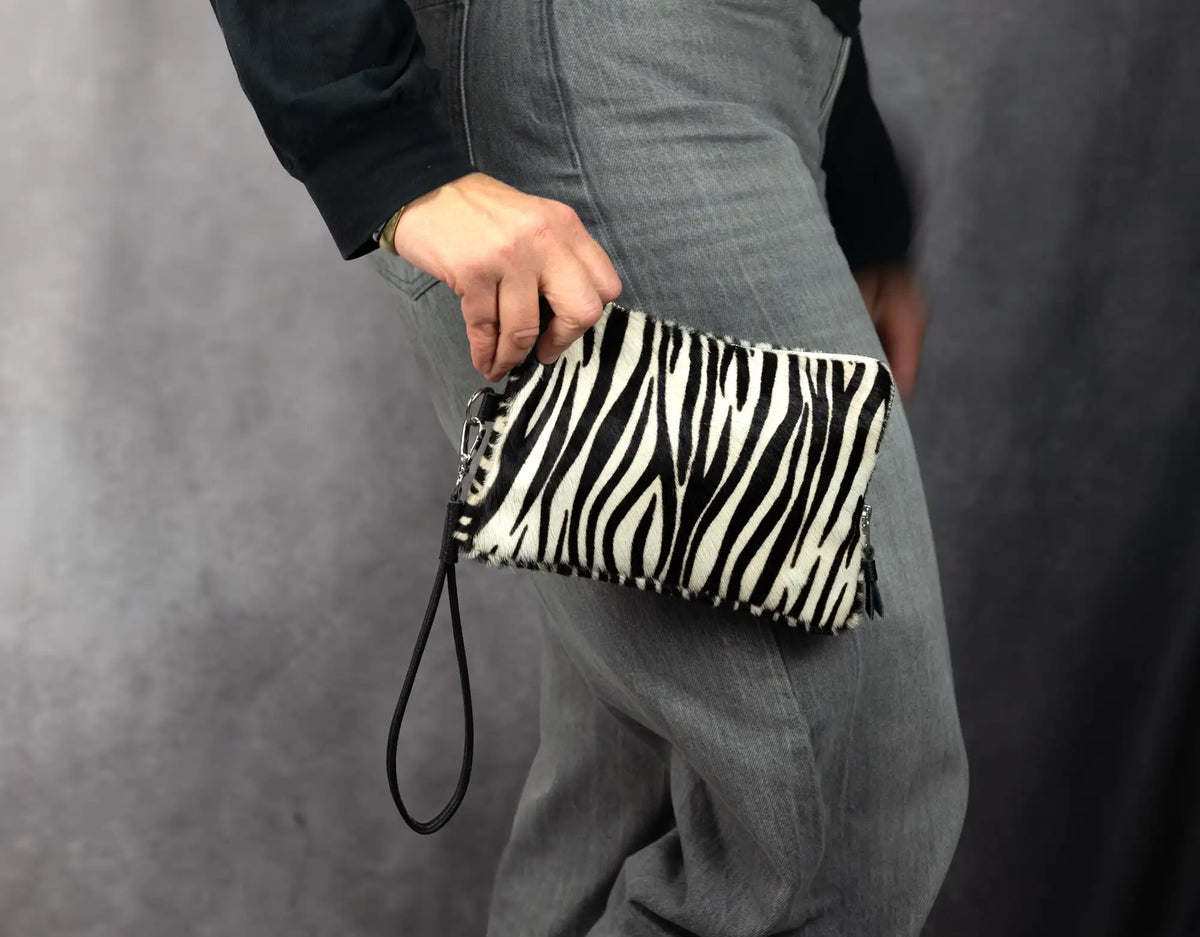 Antheia wallet - Zebra cowhide