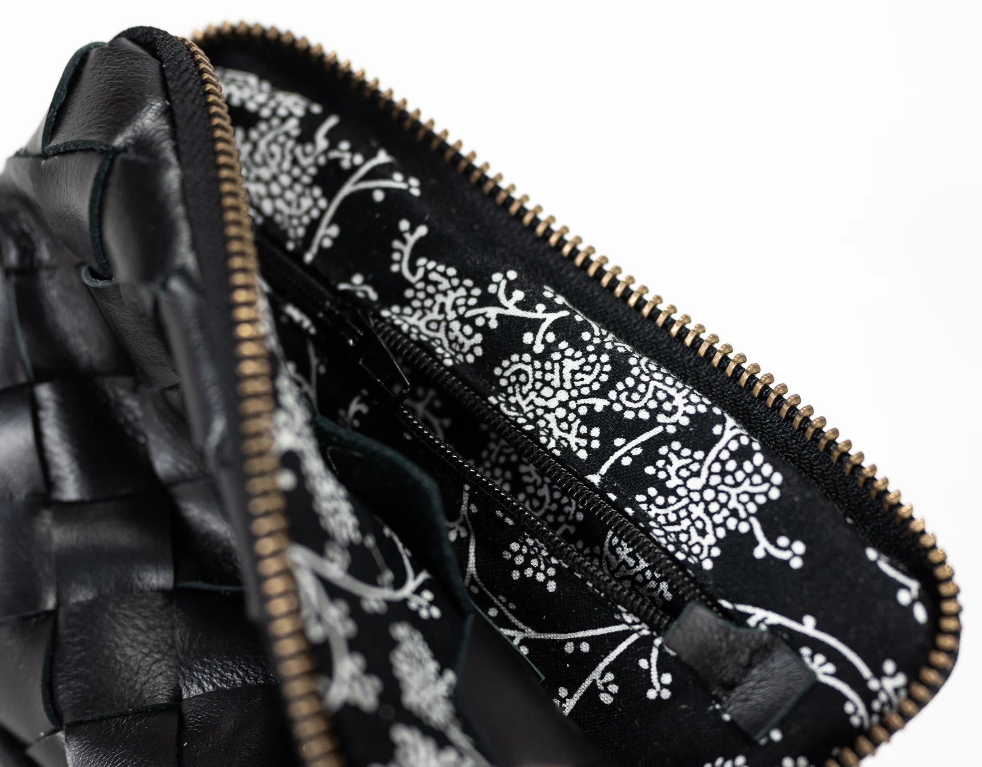 Antheia Mini wallet - Black Leather