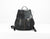 Artemis backpack - Black washed canvas and Black leather - milloobags