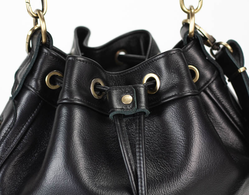 Danae bag - Black leather - milloobags