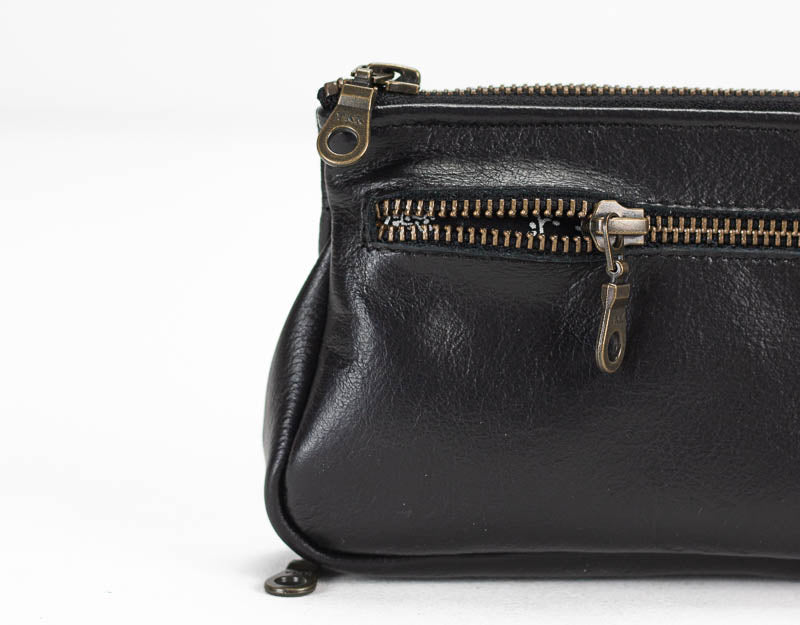 Thalia wallet - Black leather - milloobags