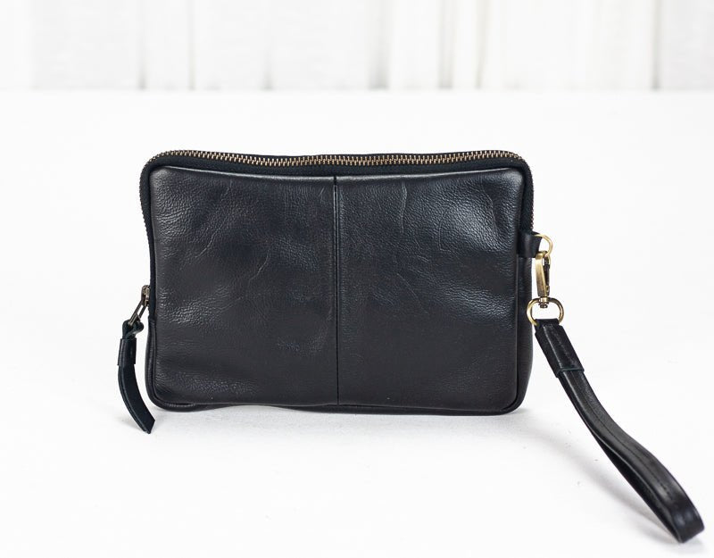 Antheia wallet - Black leather - milloobags
