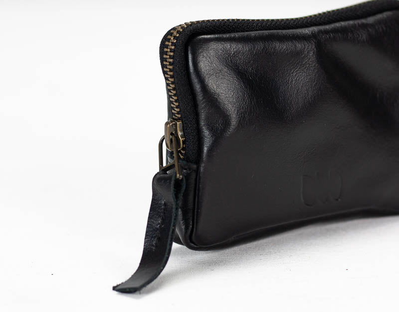 Myrto wallet - Black leather - milloobags