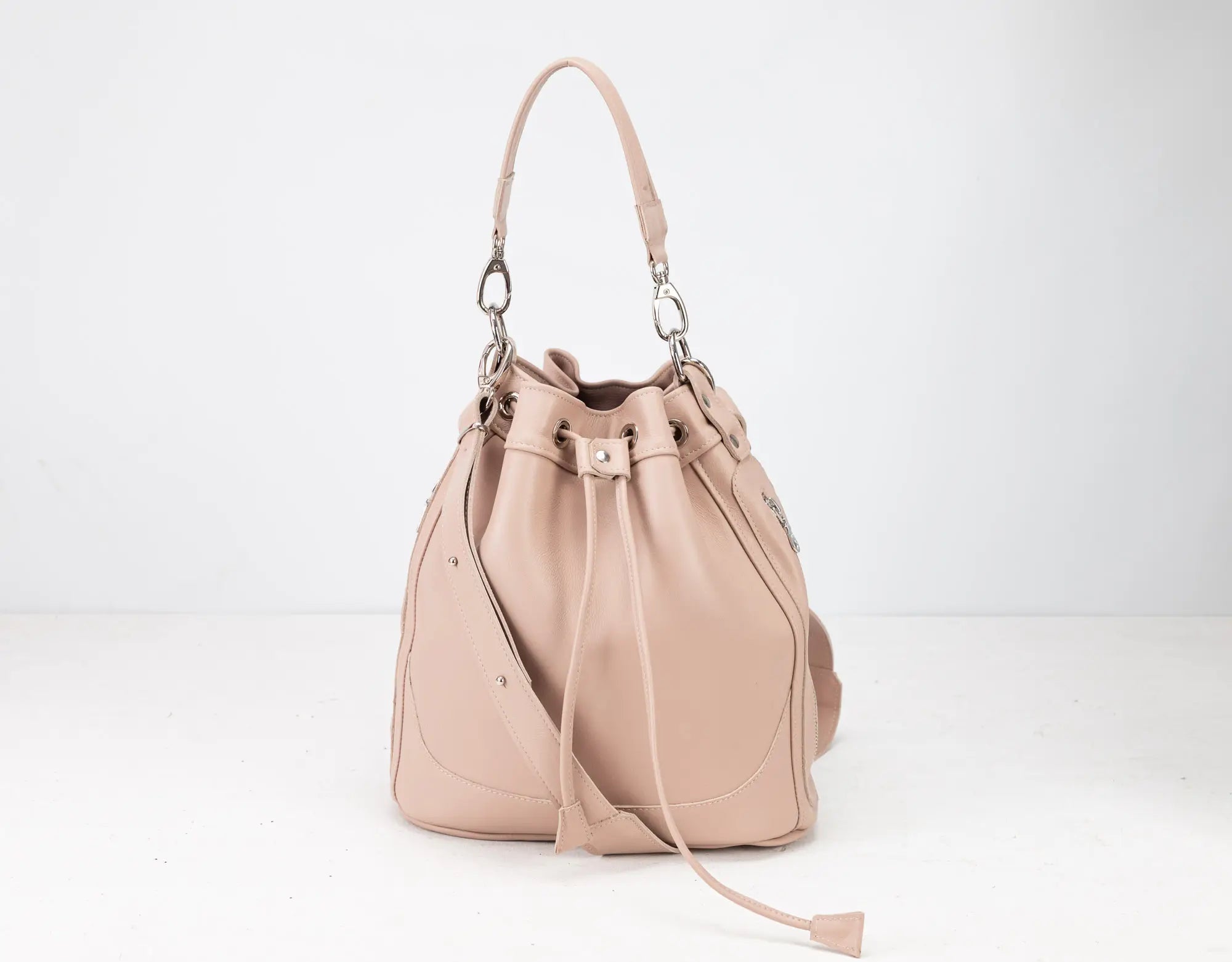 Danae Bucket τσάντα - Blush Pink Δέρμα