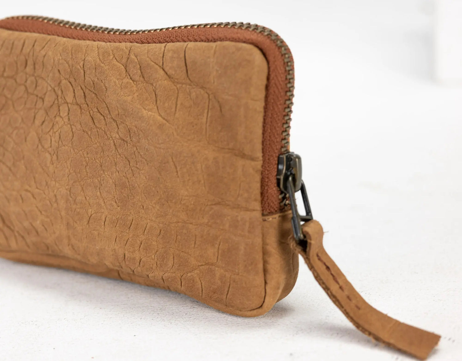 Myrto Leather Wallet - Elephant Print