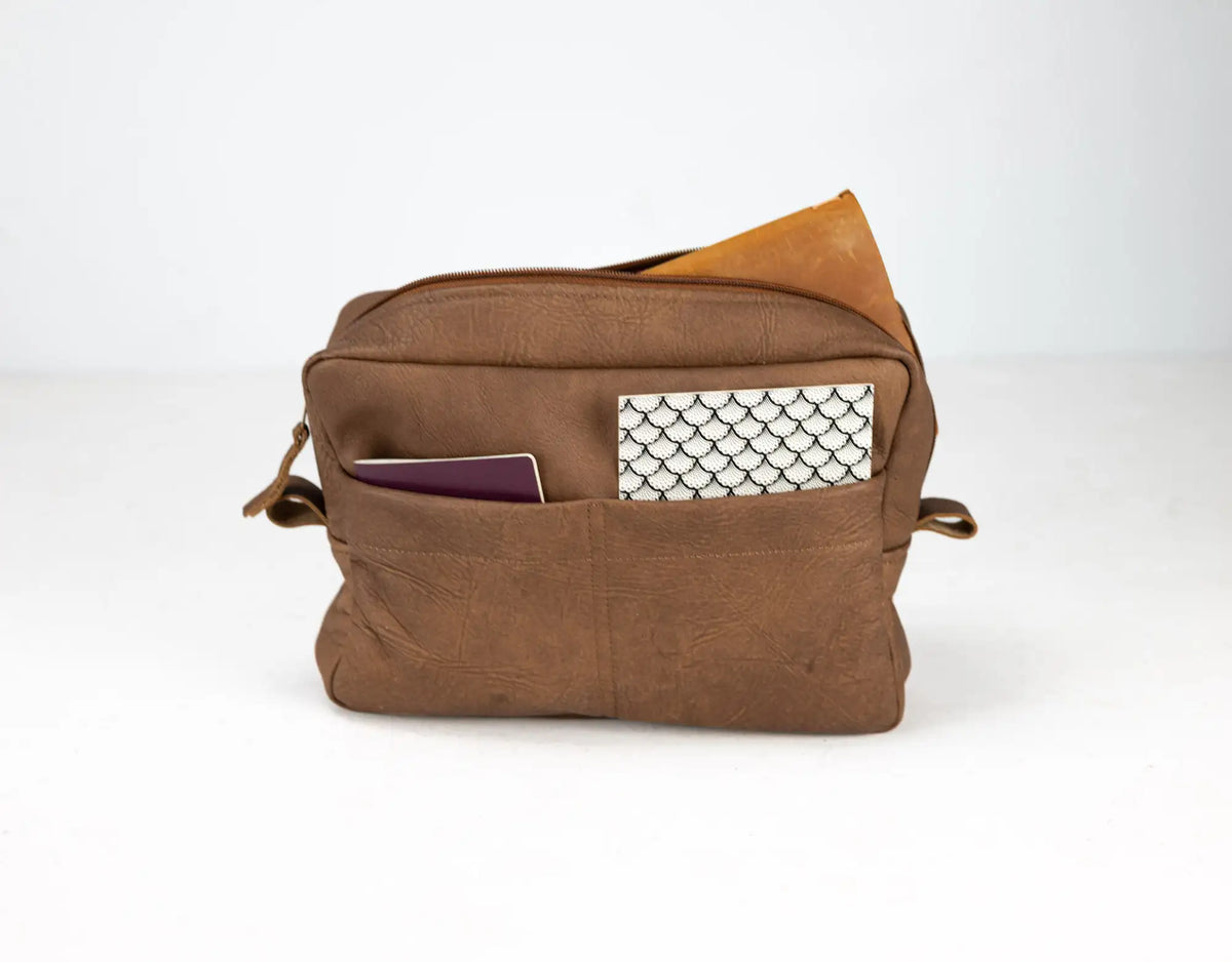 Ydra organizer - Distressed Brown leather