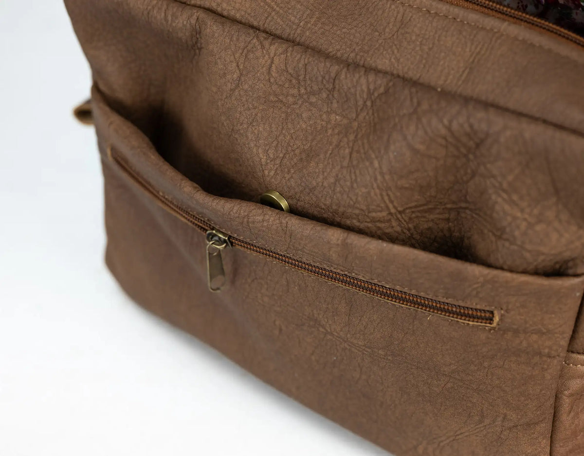 Ydra organizer - Distressed Brown leather