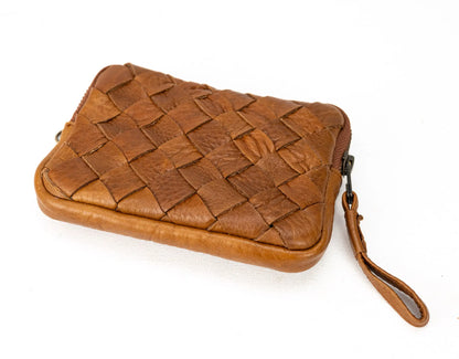Antheia Mini wallet - Καφέ Δέρμα