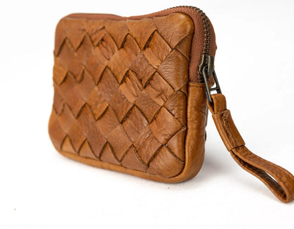 Antheia Mini wallet - Καφέ Δέρμα