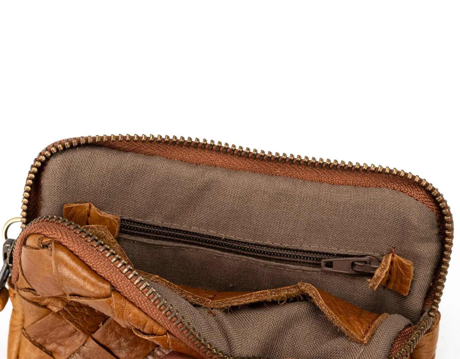 Antheia Mini wallet - Καφέ Δέρμα