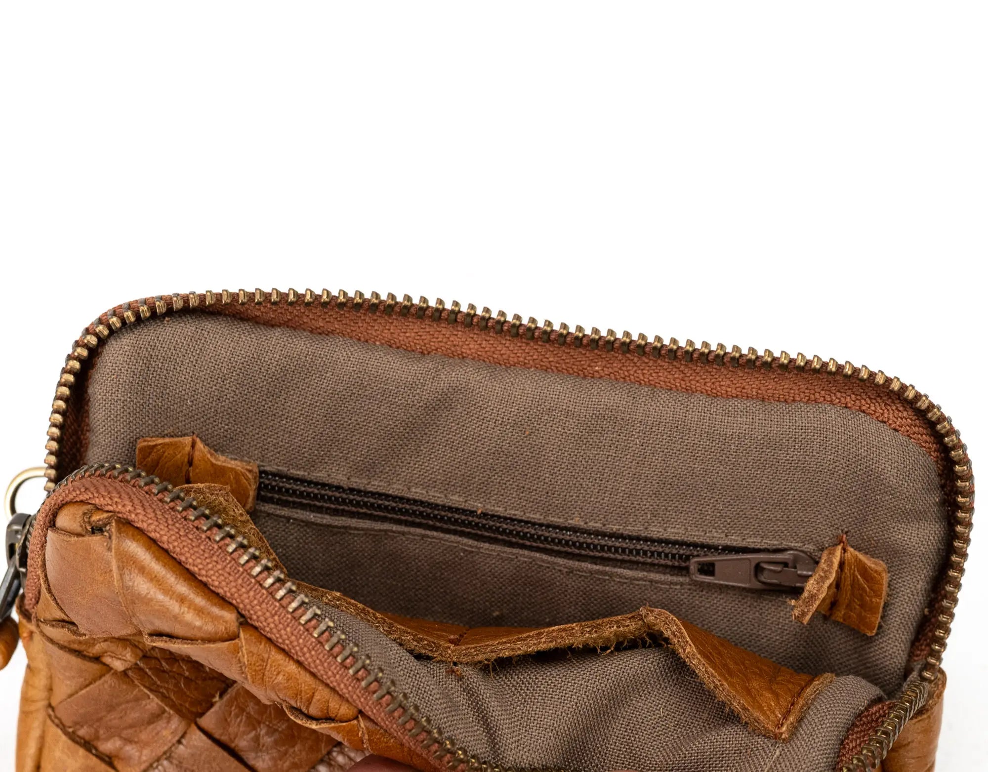 Antheia Mini wallet - Καφέ Δέρμα