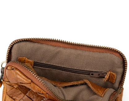 Antheia Mini wallet - Καφέ Δέρμα
