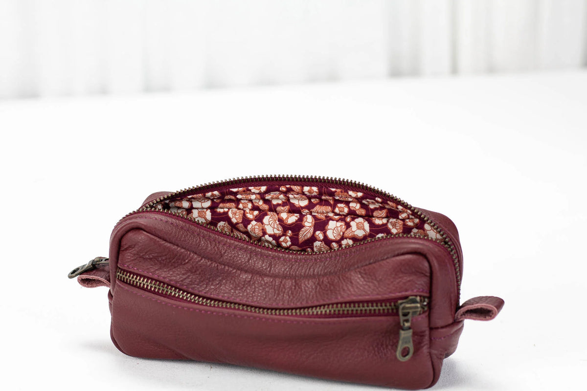 Brick case - Burgundy leather