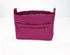 Purple bag with a zipper pocket on a white background