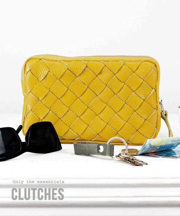 Leather clutches by milloobags