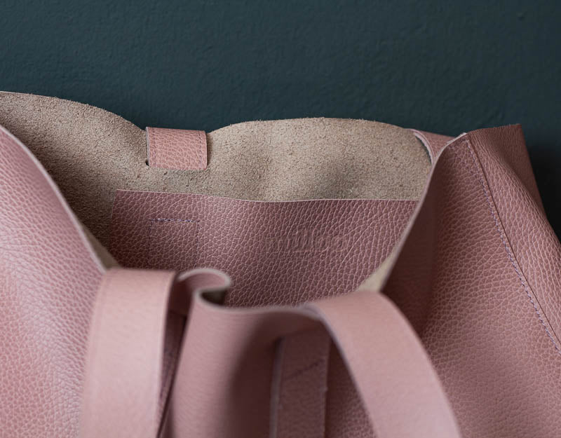 Calisto tote bag - Dusty Pink leather - milloobags