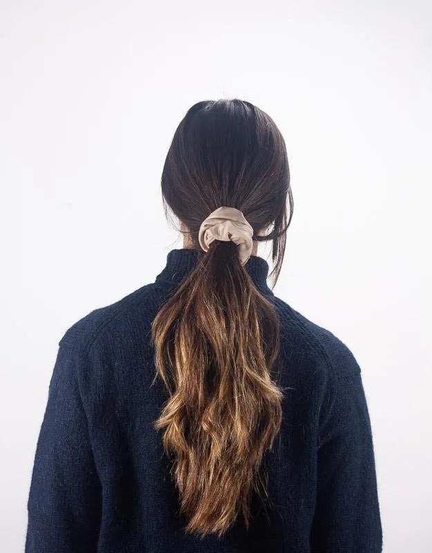 Genuine leather scrunchies - Earth tone colors - milloobags