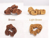Genuine leather scrunchies - Various colors - milloobags