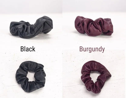 Genuine leather scrunchies - Various colors - milloobags